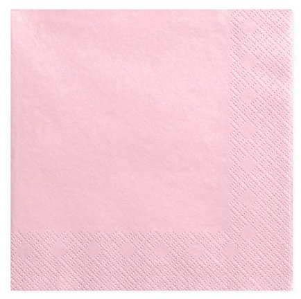 Premium Weddings Papierservietten Hellrosa 33 x 33 cm 3-lagig 20 Stück