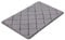 PANA® Memoryschaum Badematte mit Flanell Bezug (50 x 80 cm) • Weicher Badteppich • Waschbare Weichschaummatte für Bad und Dusche • Duschvorleger für Badezimmer • Farbe: Grau