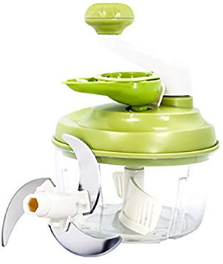 LTLCLZ Tritatutto Manuale Tritatutto da Cucina con 3 Lame, Tritacarne, Tritatutto Manuale A Corda per Sminuzzare/Miscelare Alimenti, Frutta Verdura E Carne (1.65L),Large