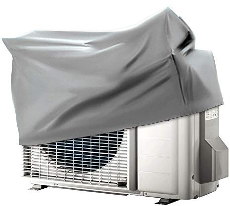 Generico Copri Condizionatore Telo Cappottina per Climatizzatore Taglia L 95x75x40 cm Bianca Poliestere Impermeabile