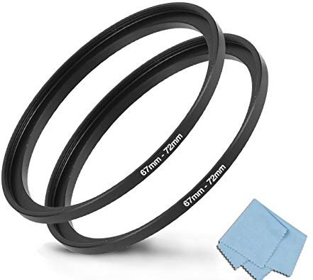 Komet Lot de 2 bagues de conversion pour objectif 67 mm à 72 mm