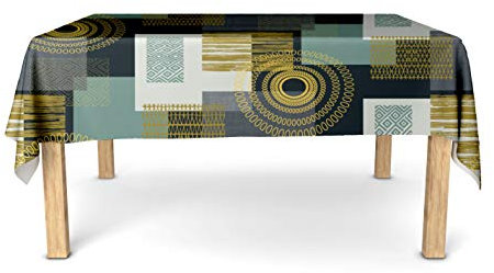 Nydel Tischdecke Magic Ethnic mit Acrylbeschichtung, Zink, 160 x 200 cm