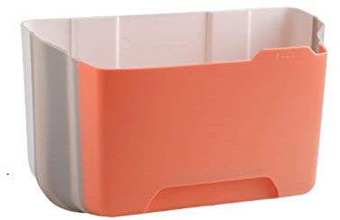 Poubelle Petite poubelle murale à mur de cuisine peut accrocher la poubelle ménagère pour la porte de l'armoire et sous la poubelle d'évier Can 1,0 gallon bacs à déchets pliables Corbeille papiers