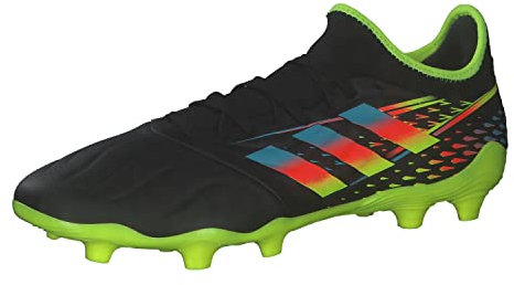 adidas Herren Copa Sense.3 Fg Sneaker, Core Black Bright Cyan Team Solar Yellow, 44 2/3 EU