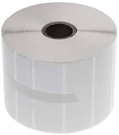 vhbw Thermo-Etiketten-Rolle 25,4mm x 76,2mm kompatibel mit Zebra GK420d, GK420t, GX420t, GX430t Etiketten-Drucker - selbstklebend