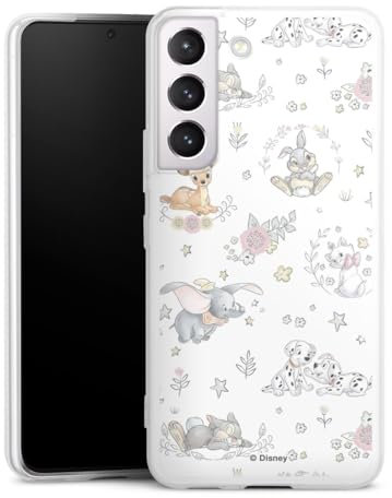 Slim Case extra dünn kompatibel mit Samsung Galaxy S22 Silikon Handyhülle transparent Hülle Disney Bambi Dumbo