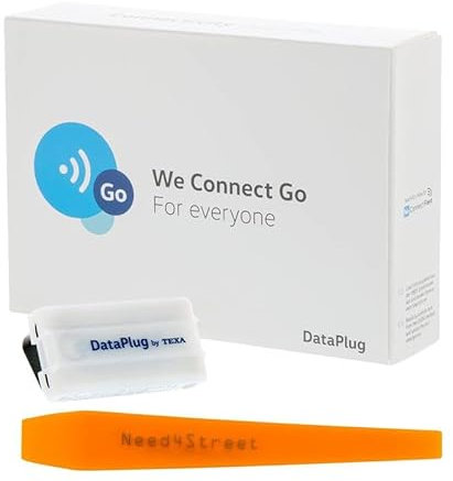 Need4Street Set mit Demontage Keil, Data Plug 5GV051629M kompatibel mit Volkswagen, Dataplug für Smartphone App We Connect Go, Echtzeit Fahrzeugdaten per Bluetooth