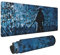 Grand tapis de souris japonais en bambou avec bords cousus antidérapants 80 x 30 cm