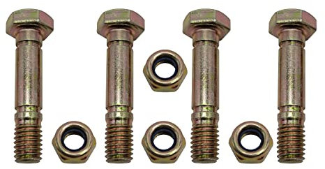 YIAOSUA 4 Stück 710-0890 Scherbolzen und Mutter ersetzen MTD Cub Cadet Troy-Bilt zweistufige Schneefräsen 710-0890A 910-0890 910-0890A Schneefräse Modelle