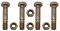 YIAOSUA 4 Stück 710-0890 Scherbolzen und Mutter ersetzen MTD Cub Cadet Troy-Bilt zweistufige Schneefräsen 710-0890A 910-0890 910-0890A Schneefräse Modelle