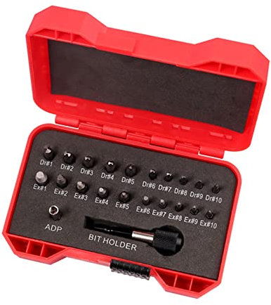 Maizoon Juego De Extractores De Tornillos 22 Piezas Brocas Postes De Cambio Rápido Herramienta De Enchufe Para Quitar Pernos Rotos Para Desenroscar Tuercas Tornillos De Madera Para El Hogar