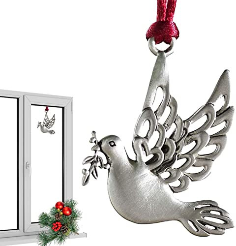 Weihnachtsbaumschmuck aus Zinn | hängende Metall-Festival-Verzierung, Urlaubsdekoration, Geschenke mit rotem Seil für Freunde, Familie, Kinder