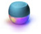 Boompods Soundflare Tide Bluetooth Lautsprecher - IPX6 wasserdichte Musikbox aus Ozeanplastik, Selfie-Funktion & Beleuchtung, Outdoor Lautsprecher für Handy, Reisen, 5 Std Spielzeit, Blau