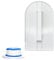 1pcs Cake Smoother Polisher Flat Edge Smoothing Tool,Smart Baking Fondant Cake Decorating Icing Smoother Sturdy Plastic Sugarcraft Cake Smoother Polisher Baking Tools(Plastic,White,14.5 x 8 cm)