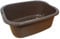 11 Litres Washing Up Bowl Rectangular Plastic Multi-Purpose Basin Mixing Sink Tidy Organizers (Brown)