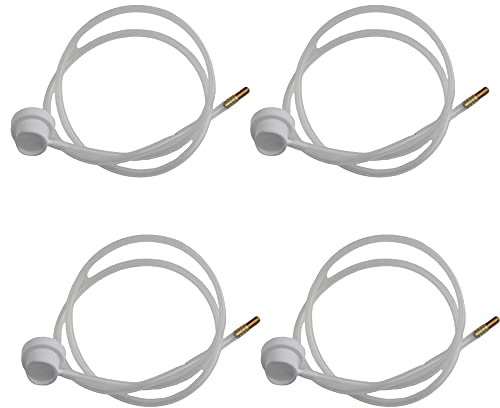 Verlängerungs-Sprühschlauch-Set für Sprühdosen, flexibler transparenter Schlauch mit Metallsprühdüse, wiederverwendbarer Schutzdüse, Verlängerungsschlauch 60 cm, 4 Stück
