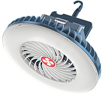 OSALADI Faltbare Wiederaufladbare Zeltlampe Wasserdichte Wanderlampe Mit Luftventilator Notlicht Für Outdoor-ausflüge Und Camping Led-außenlicht Mit Windgeschwindigkeiten