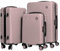 CABIN GO 5513 - Set di 3 valigie - bagaglio a mano da 55 cm, valigia media da 65 cm, valigia grande da 76 cm, in ABS rigido.