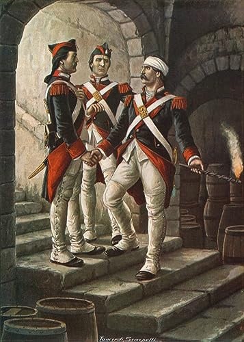 EfeMir Leinwanddrucke Malerei Drucken Ölgemälde Bekannt Pietro Micca bei der Belagerung von Turin von Tancredi Scarpelli für Wanddekoration 60x90cm