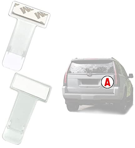 GHEART Clip de Ticket de Pare-Brise,Clip de Ticket de Parking,Support pour Carte de Stationnment,Plastique Ticket de Parking Clip,avec Panneau magnétique avec Mention A, Disque A Voiture