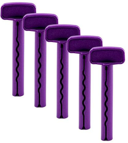 TubiPress® Tubenschlüssel - Made in Germany - Tubenquetscher Tubenentleerer Tubenpresser Tubenboy® - 66mm - 5 Stück - violett