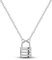 NARMO 925 Necklace for Women Sterling Silver Forever Love Lock Pendant with Chain Necklace
