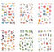24 Blatt Verschiedene Aufkleber, 6 Stile Frühlingsaufkleber Schmetterlinge Vögel Blumen Blätter, Pilze, Tiere, Aufkleber, Ästhetische Aufkleber für Kinder Scrapbook Tagebücher Dekorationen