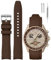 Armband für MoonSwatch Uhr, Gebogenes Silikon-Ersatzarmband für Omega X Swatch Speedmaster Moonswatch Uhr 20mm, Weiches Swatch Omega Armband für Männer und Frauen (Braun)