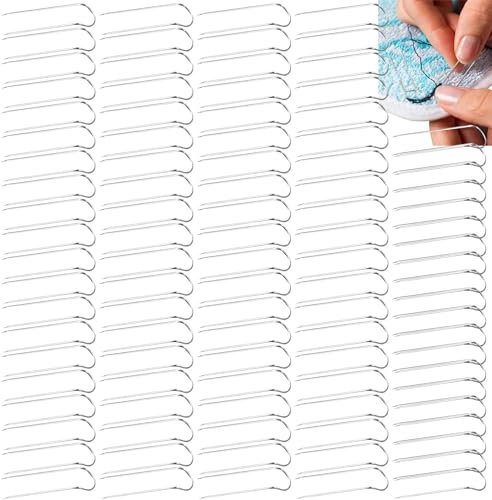 Sewing U-Shaped Fork Pins - Double Blocking Sewing U-Shaped Needles,Hand Knitting Crochet Projects Needles Multi-Purpose for Quilt, Coat, Sheets, Sweaters