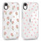 Foonary 2 Pack Clear Print Phone Case for iPhone XR 6.1,Soft Silicone with Flowers Love Design Aesthetics Transparent Pattern Cases,Shockproof Bumper Protector Cover for iPhone XR Floral