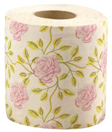 FOMIYES Klopapier Zewa Toilettenpapier Mit Blumenmuster: 1 Rolle Neuartiges Toilettenpapier Bedrucktes Handtuch Dekoratives Serviettenpapier Für Die Mottoparty Im Home Office