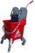 CVS2020.COM Commercial Mop Bucket with wringer 31 Liter | kentucky Mop Bucket with Ergonomic Design, Efficient Cleaning System, Easy Filling & Emptying, Cleaning Trolley on Wheels (Red, 31L)