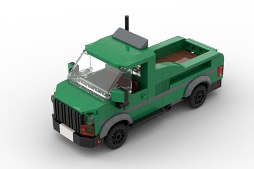 Steinchenshop Klemmbaustein Auto City Grüner Pick-Up kompatibel mit den Bausteinen vom Marktführer aus Dänemark (ST-77002)