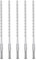 hsawbit 5PCS Masonry Drill Bits Set with SDS Plus Shank, 6mm x 210mm Hammer Drill Masonry Drills Tungsten Carbide Tip for Concrete, Brick, Cement Walls, Stone