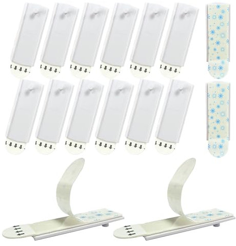 12 Packungen Klebenagel, Non-Marking Klebenagel für Bilderrahmen, Selbstklebend AblöSbar, Bilderhaken Ohne Bohren, GehöRen flur, Wohnzimmer, Schlafzimmer Bilder Klebe NäGel Wand