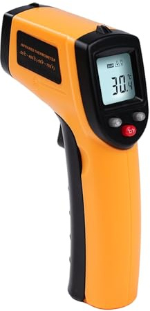 DewinLVD Infrarot Thermometer, Temperaturmessgerät Laser Digitales für Kochen Grillen Berührungslos Thermometer -50°C～400°C für Gefrierschränke Heizungsanlage nicht für Menschen