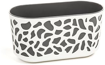 KONZEPT 2er Set Blumenkasten Balkon, groß 60 cm, länglicher Balkonkasten für die Fensterbank, Pflanzkasten für außen und innen