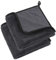 Bathroom Drying Cloth,2 Piece Large Cleaning Towels,Microfibre Cleaning Drying Towels Super Absorbent Cloth for Removing Water in Shower and Bathroom Neat(40 x 40cm,Black)