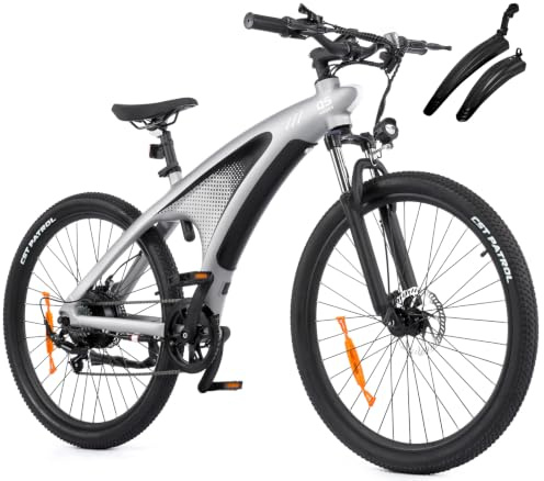 HX Q5 Shark MTB Bici Elettrica Uomo,60-100 km,Motori BA-FANG,27.5 ebike | Mountain bike Elettrica con Freno a Disco Idraulico,13/20A,bicicletta elettrica per Città/Off-Road,Ammortizzatore Regolabile
