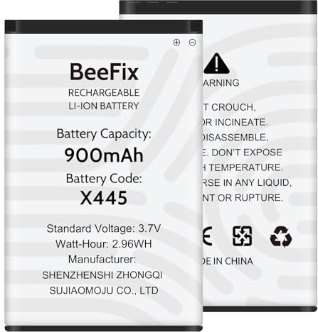 Beefix Akku für Siemens Gigaset SL78H SL780 SL785 SL788 SL400 SL400A SL400H, 900mAh Ersatzakku für Telekom A806 X656 V30145-K1310K-X444 V30145-K1310-X445 (1 Stück)