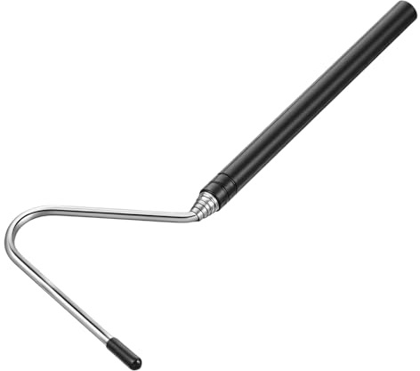Mabor Snake Hook, 8-26 Inch Extensible Retractable Grappling Hook | Stainless Steel Pick-Up Handling Tool Pool Skimmer Basket Hooks