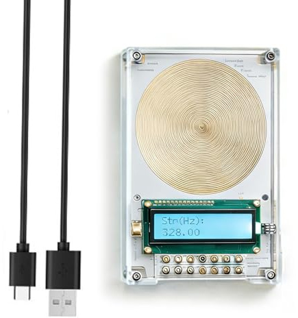 GMBYLBY Generador de frecuencia de romanticismo programable, Opciones de Forma de Onda Ajustables de 0, 1Hz-30KHz, Dispositivo de resonancia de romanticismo de alimentación USB