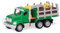 Driven Micro Holz Transport 19 cm mit Lichtern und Tönen – Spielzeugauto LKW Langholztransporter mit Baumstämmen und Funktionen – Spielzeug ab 3 Jahren