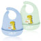 Viedouce Bavoirs Bébé Bandana, Silicone étanche Bébé Bavoirs avec 6 Bouton Réglable, Bavoirs Dribble Bébé pour les garçons et les filles, Super doux & Essuyer facilement(Paquet de 2)