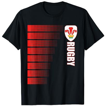 Wales Rugby-Trikot Walisisch Rugby 2-seitige T-Shirt
