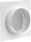 Repa Market Bride de connecteur de conduit de 100 mm, bride de tuyau droit en plastique pour système de ventilation de chauffage et de refroidissement (10 cm)