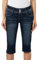 Sublevel Damen Capri Jeans Stretch-Hose aus Ring-Denim Dark-Blue XS