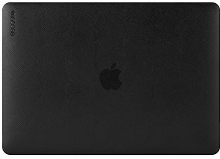 Incase Hardshell Hartschalen Hülle für Apple MacBook Air 13,3 (2020 / M1-Late 2020) - transparent (schwarz) [3D Dot-Design I Lüftungsschlitzaussparungen I Leicht & dünn] - INMB200615-BLK