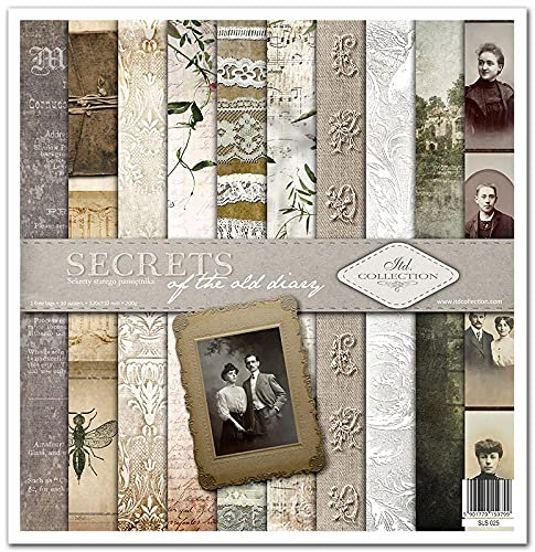 ITD Collection - Scrapbooking-Paket 12x12 inches, Scrapbooking Papier, Dekorpapier, Decoupage, Kartenherstellung, Papiergröße - 310 x 320 mm (SLS025), Mittel