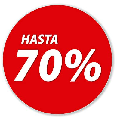 Olmedo Servicios Integrales Vinilos de Descuento Hasta 70% 40x40 cm - Cartel Adhesivo Ofertas